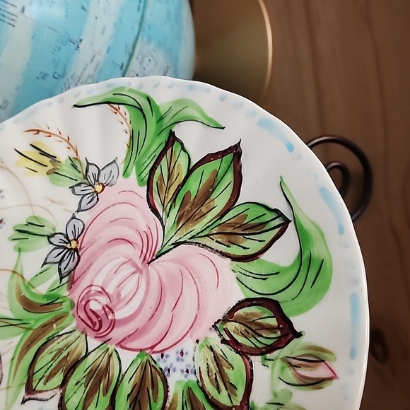 Vintage Blue Ridge Southern Potteries handpainted Nova Rose dinner plates - Picture 5 of 12